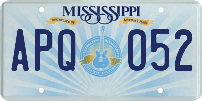 MS license plate APQ052