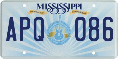 MS license plate APQ086