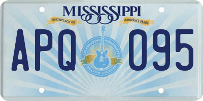 MS license plate APQ095