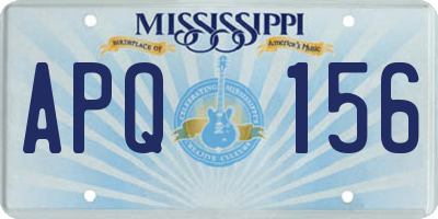 MS license plate APQ156