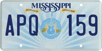 MS license plate APQ159
