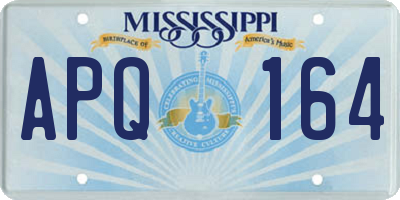 MS license plate APQ164