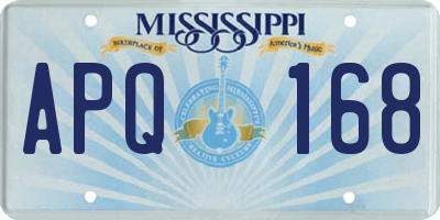 MS license plate APQ168