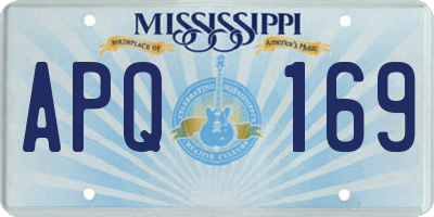 MS license plate APQ169