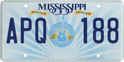 MS license plate APQ188