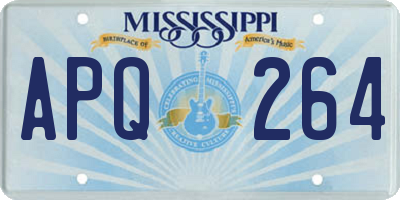 MS license plate APQ264