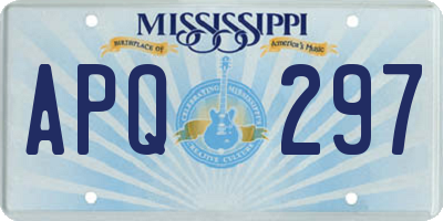 MS license plate APQ297
