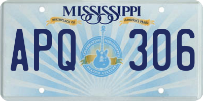 MS license plate APQ306
