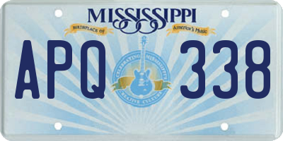 MS license plate APQ338