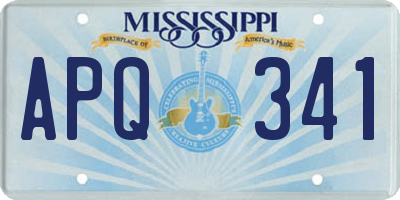 MS license plate APQ341