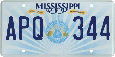 MS license plate APQ344