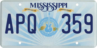 MS license plate APQ359