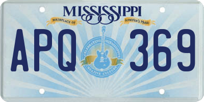 MS license plate APQ369