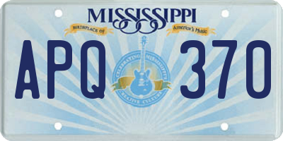 MS license plate APQ370