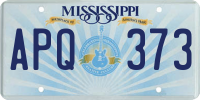 MS license plate APQ373