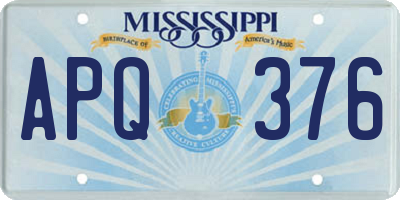 MS license plate APQ376