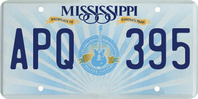 MS license plate APQ395