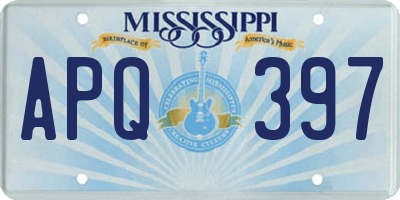 MS license plate APQ397