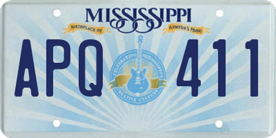 MS license plate APQ411