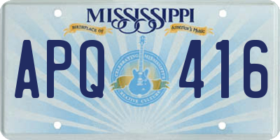 MS license plate APQ416