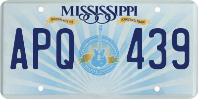 MS license plate APQ439