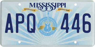 MS license plate APQ446
