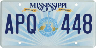 MS license plate APQ448