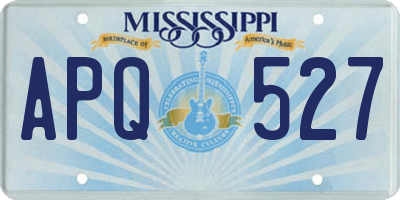 MS license plate APQ527