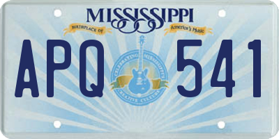MS license plate APQ541