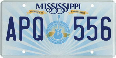 MS license plate APQ556