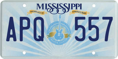 MS license plate APQ557