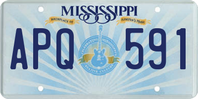 MS license plate APQ591