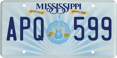 MS license plate APQ599