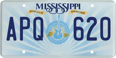 MS license plate APQ620