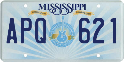 MS license plate APQ621