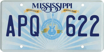MS license plate APQ622