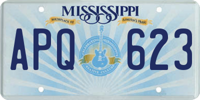 MS license plate APQ623