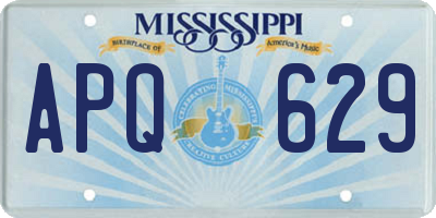 MS license plate APQ629