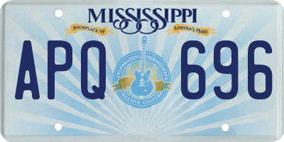 MS license plate APQ696