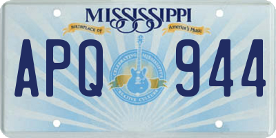 MS license plate APQ944