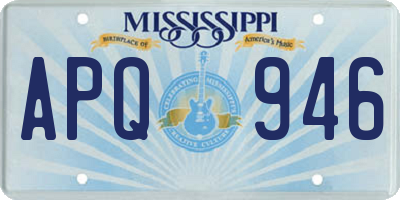 MS license plate APQ946