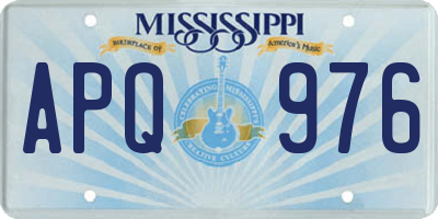 MS license plate APQ976