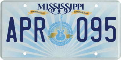 MS license plate APR095