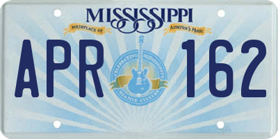MS license plate APR162