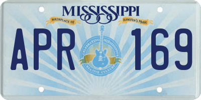 MS license plate APR169