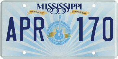 MS license plate APR170