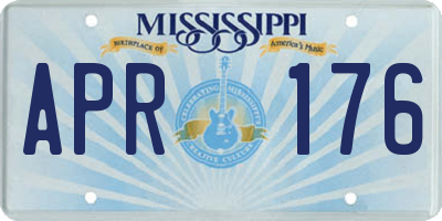 MS license plate APR176