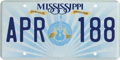 MS license plate APR188