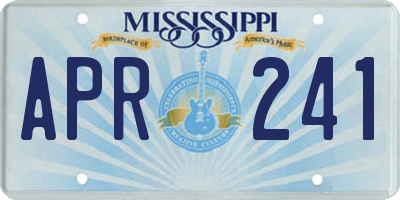 MS license plate APR241
