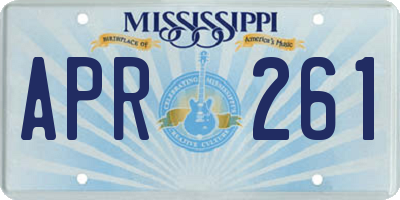 MS license plate APR261